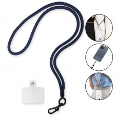 Cordão de Pescoço para celular 50cm - Azul Escuro